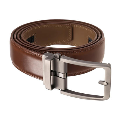 Ceinture Vacuna en cuir cognac sans trous